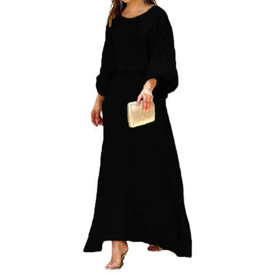 Herlyn - Loose round neck dress