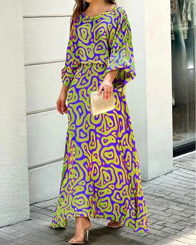 Herlyn - Loose round neck dress