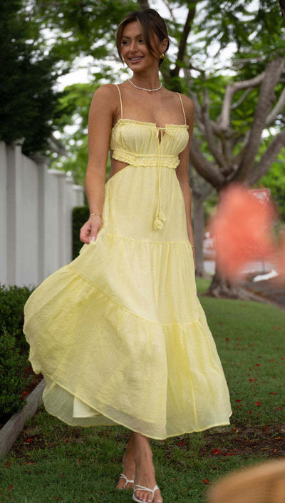 Unaisse - Cut out maxi dress