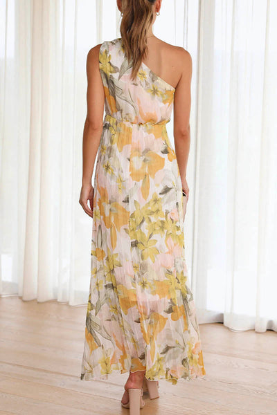 Caprice - Printed Off-the-Shoulder Dress