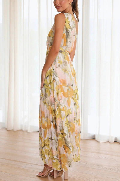 Caprice - Printed Off-the-Shoulder Dress