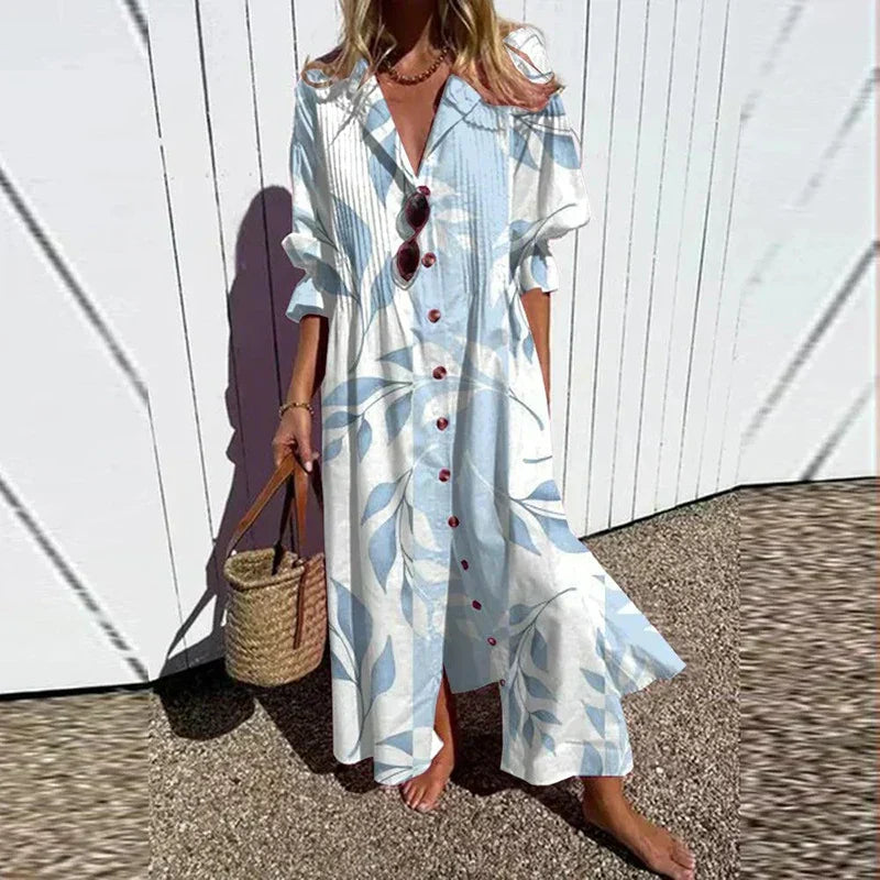 Narella - Vibrant floral maxi dress