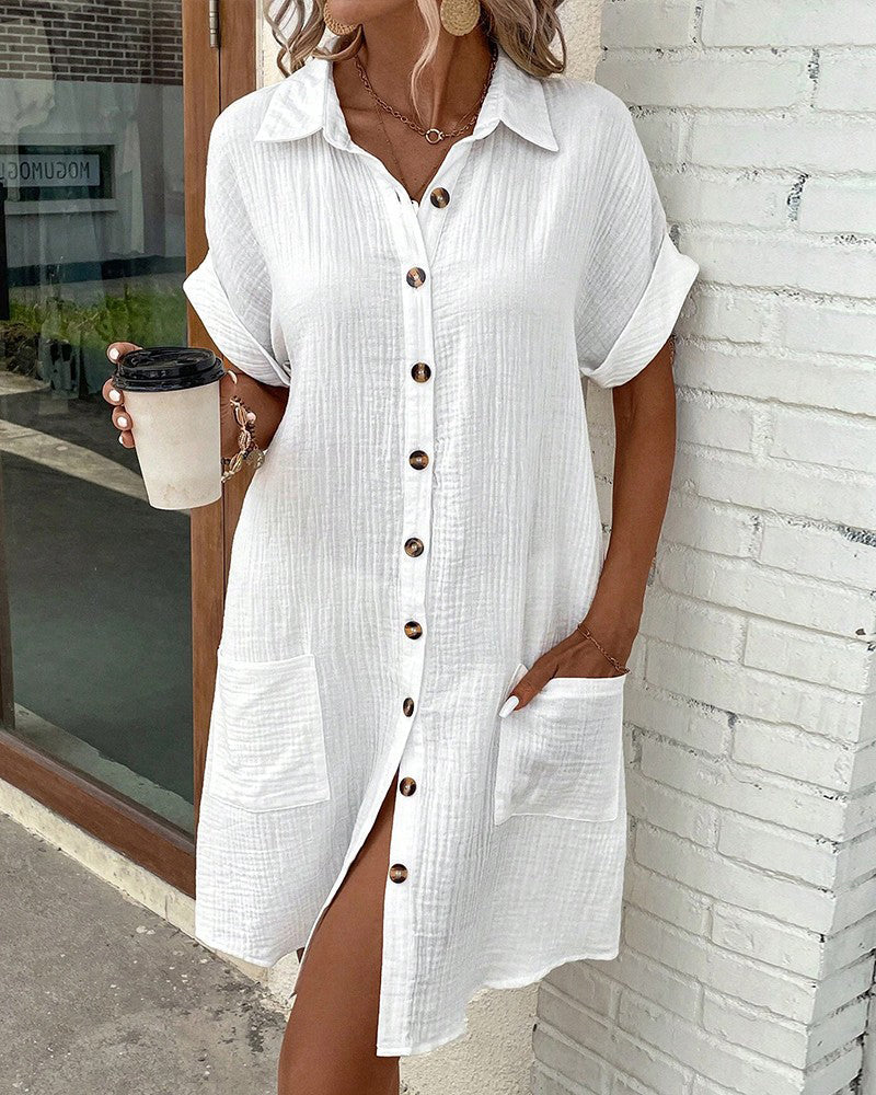 Zeloria - Comfortable Shirt Dress
