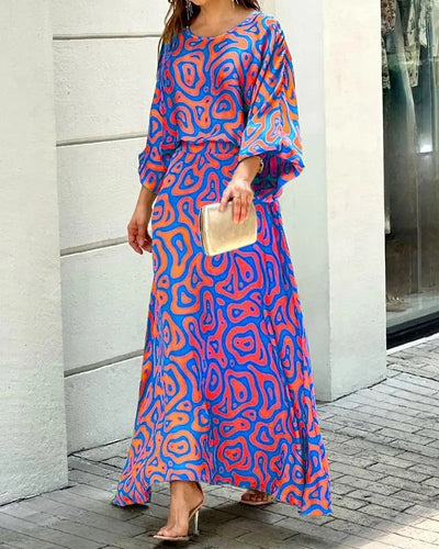 Herlyn - Loose round neck dress