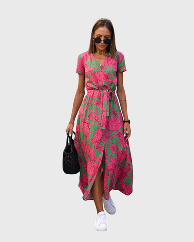 Pippa - Casual belted floral dress