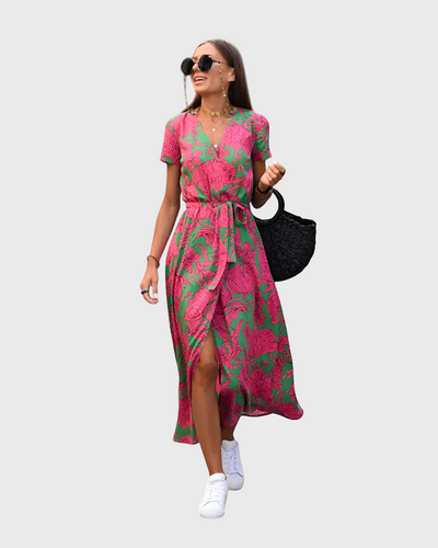 Pippa - Casual belted floral dress
