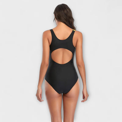 Sporty One Piece Swimwear with Back Cutout
