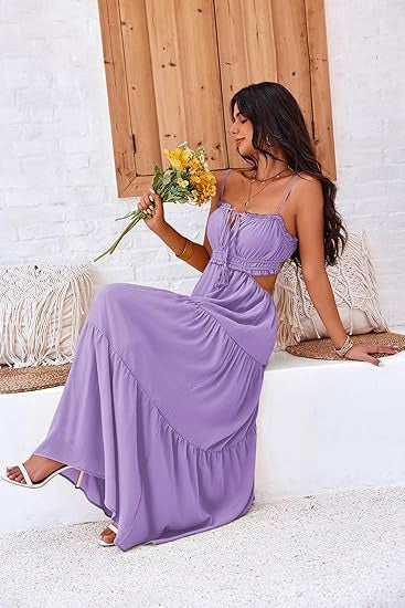 Unaisse - Cut out maxi dress