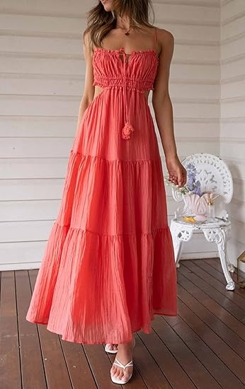 Unaisse - Cut out maxi dress