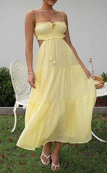 Unaisse - Cut out maxi dress