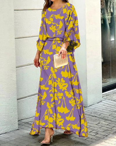 Herlyn - Loose round neck dress
