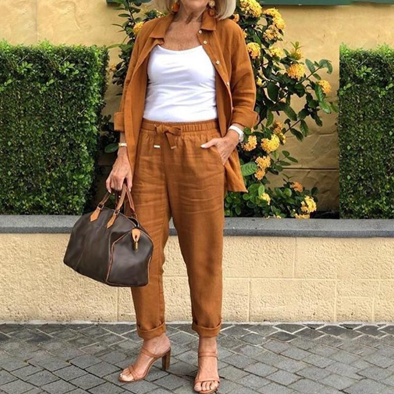 Maisie – Relaxed Two Piece Linen-Inspired Set