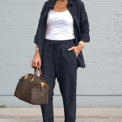 Maisie – Relaxed Two Piece Linen-Inspired Set